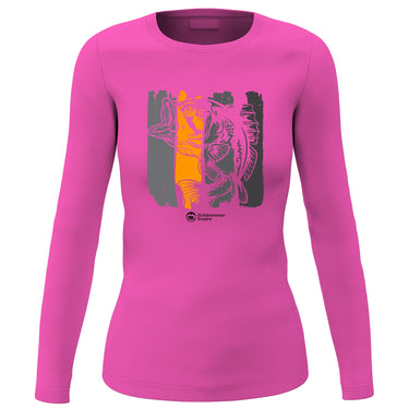 Fishing Grunge Bars' Women Long Sleeve Shirt